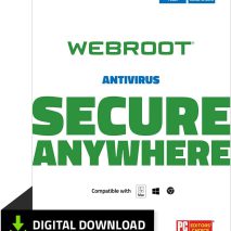 Webroot Antivirus Software 2024 | 3 Device | 1 Year Download for PC/Mac